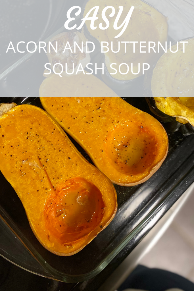 Roasted Acorn and Butternut Squashes
